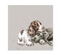 Wrendale Designs by Hannah Dale Growing Old Together' Spaniel and Labrador - Servilleta de almuerzo