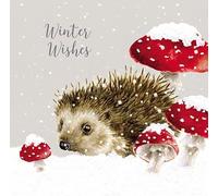 Wrendale Designs by Hannah Dale - Home For Christmas - Juego de tarjetas navideñas de lujo, paquete de 8