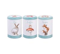 Wrendale Designs by Hannah Dale - Juego de botes de té, café y azúcar de The Country - 155 mm x 110 mm