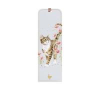 Wrendale Designs by Hannah Dale - Marcapáginas de gato Harmony Cat Illustration Marcapáginas - 50 mm x 150 mm