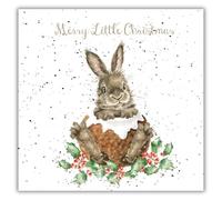 Wrendale Designs by Hannah Dale - Merry Little Christmas - Caja de tarjetas navideñas - Paquete de 8