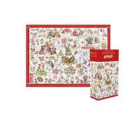 Wrendale Designs by Hannah Dale - Rompecabezas de 1000 piezas de The Christmas Country Set
