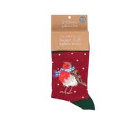 Wrendale Designs - Calcetines de petirrojo de Tweetings de temporada