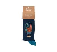 Wrendale Designs - Calcetines para hombre con diseño de gallo Rainbow', multicolor, 7-11