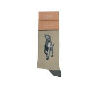 Wrendale Designs Calcetines para hombre Walkies Negro Labrador, verde, M