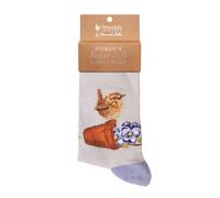 Wrendale Designs - Calcetines Pottering About' Wren, multicolor, 4-7