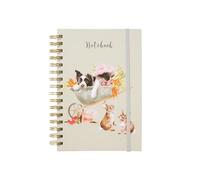 Wrendale Designs - Cuaderno de Border Collie y conejo Sleeping on the Job'