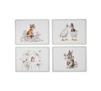 Wrendale Designs Juego de 4 manteles Individuales Grandes con Flores Silvestres