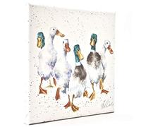 Wrendale Designs Lienzo cuadrado blanco de 20 cm.