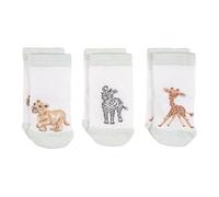 Wrendale Designs Little Savannah - Juego de calcetines para bebé, 6-12 meses, blanco, 6-12 Meses