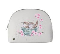 Wrendale Designs Neceser Wren, gris, Large Wren Cosmetic Bag - Home Tweet Home, Caprichoso