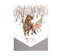 Wrendale Designs - Paquete de tarjetas de Navidad con diseño de caballo nevado