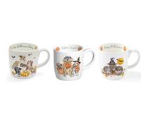 Wrendale Designs Royal Worcester Halloween - Juego de 3 tazas grandes de 0,4 litros