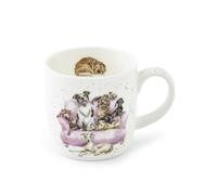 Wrendale Designs Royal Worcester - Taza de cerámica (0,3 L), diseño de perros