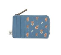 Wrendale Designs - Tarjetero de vaca "Farmyard Friends", Blue, 130mm x 85mm x 10mm, vaca