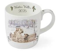 Wrendale Designs Taza Royal Worcester Winter Walks - Edición limitada 2025