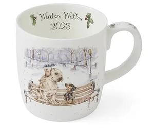 Wrendale Designs Taza Royal Worcester Winter Walks - Edición limitada 2025