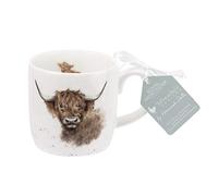 Wrendale diseños por Hannah Dale Highland vaca taza, porcelana, multicolor