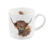 Wrendale Highland Coo Vaca Taza, Multicolor