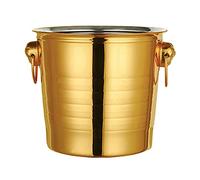 Wresetly 1 cubo de hielo grueso de acero inoxidable de 3 L (dorado)