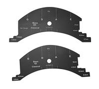 Wresetly 1 de 3/4 1/2 Beth Código de la Plantilla de Molde Multifuncional Herramienta de Referencia de Reparación de Puentes