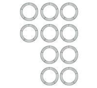 Wresetly 10 unidades de Navidad de metal decoración de Navidad de metal boda decorativa de metal para el hogar