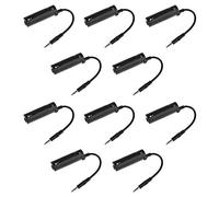 Wresetly 10 unidades serías adaptador de interfaz de guitarra con grabación/ajuste/procesamiento audio cable audio 3,5 mm para prensa y