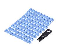 Wresetly 100 piezas RJ45 Puerto Ethernet LAN Hub Tapa antipolvo Protección de bloqueo con cerradura patentada y llave