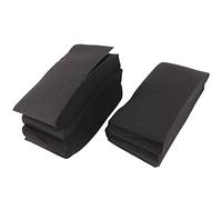 Wresetly 12 unidades de placa de espuma absorbente de sonido, trampas de bajo cuña, tratamiento de aislamiento acústico, 12 x 12 x 24 cm