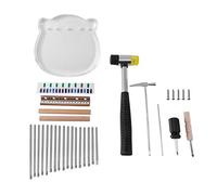 Wresetly 17 Teclas Kalimba Acrílico Pulgar Piano DIY Instrumento Musical Dedo Piano, Regalos para Niños Principiantes (Estilo 3)