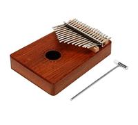Wresetly 17 Teclas Kalimba Pulgar Piano Instrumento Musical con Martillo Ajuste Bolsa de Tela Kalimba Accesorios