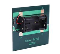 Wresetly 1W 4V Cargador de batería solar AA con base para carga directa de 2 pilas AA