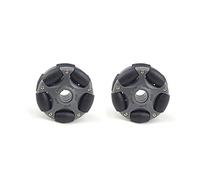 Wresetly 2 piezas de 58 mm de plástico Omni rueda para robot Kit Motor Omni rueda 14135