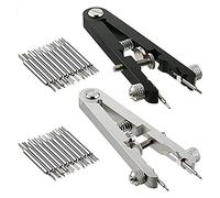 Wresetly 2 piezas de herramientas de reparación de barra de resorte de reloj, pinzas de barra de resorte, alicates, herramienta de extracción de correa de reloj, kit de extracción de eslabones de