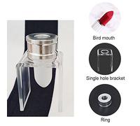Wresetly 3 pieza de tubo de llenado sencilla lapiz labial set 12.1mm DIY de pajaro anillo de aluminio molde de silicona soporte agujero sola herramienta lapiz labial simple conjunto