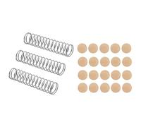 Wresetly 3 piezas válvula trompeta resorte accesorios piezas de repuesto y 20 piezas saxofón corcho alfombra trompeta llave