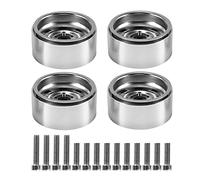 Wresetly 4 piezas 1.9 de metal Beadlock llantas para 1/10 RC Crawler SCX10 90046 AXI03007 TRX4 D90,1