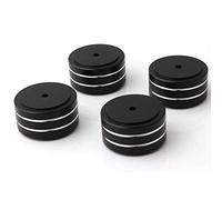 Wresetly 4 unidades de 40 x 20 mm de aluminio HiFi AMP altavoces aislantes tocadiscos Feet Pad