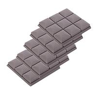 Wresetly 5 piezas serie 300 x 300 x 50 mm acústica cuña estudio espuma insonorizada tratamiento absorción de sonido panel azulejo gris