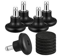 Wresetly 5 unidades de timbres deslizantes para silla de oficina sin ruedas, ruedas fijas