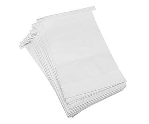 Wresetly 50 bolsas de vómito blancas para vómitos, bolsas de vómito para vómitos por movimiento por la mañana y resacas, bolsa de viaje desechable de papel para vómito