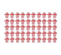 Wresetly 50 cajas de dulces con 50 cuerdas, cajas de regalo de Navidad, cajas de pastel de fiesta, postre, bolsa de embalaje de papel de galletas, bolsa de regalos de boda