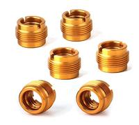 Wresetly 6 adaptadores de tornillo de tuerca roscada hembra para micrófono y soporte de micrófono