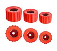 Wresetly 6 limpiadores de tuberías de cobre, tamaño, cepillo de limpieza de tubos para cobre, tubos de cobre (3 tamaños)