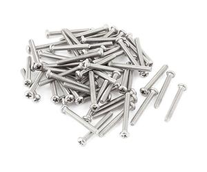 Wresetly 60 tornillos de cabeza redonda de acero inoxidable 304 M2,5 x 20 mm