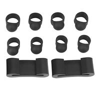 Wresetly 8 unidades de acero para lenguas de tambor de dedos, de silicona para tambor de lengua, soporte para herramientas de dedo