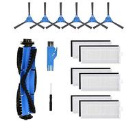 Wresetly Accesorios Partes Principal Cepillo Limpieza Laterales Cepillo Filtro para E20, E30, E31 Robot Aspirador Aspiradora Aspiradora Accesorios de Limpieza Piezas A