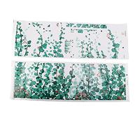 Wresetly Adhesivo para pared, diseño de hoja de verde, para sala de estar, dormitorio, mural extraíble con plantas de eucalipto