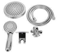 Wresetly Alcachofa de ducha, combinación de lluvia de alta presión y ducha de mano, 3 compartimentos, cabezal de ducha doble extraíble para la bañera