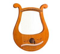Wresetly Arpe Lire, Violín Griego 19 Cordas, Patrones únicos Lira 19 Cordas, Símbolos Fonéticos Tallados, para los amantes de la música principiantes, Etc.